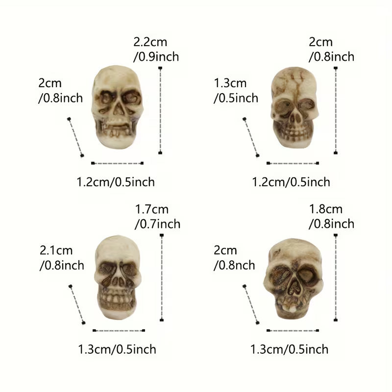 Dwarf Miniature Skeletons Set, Halloween Decoration, Festival Atmosphere