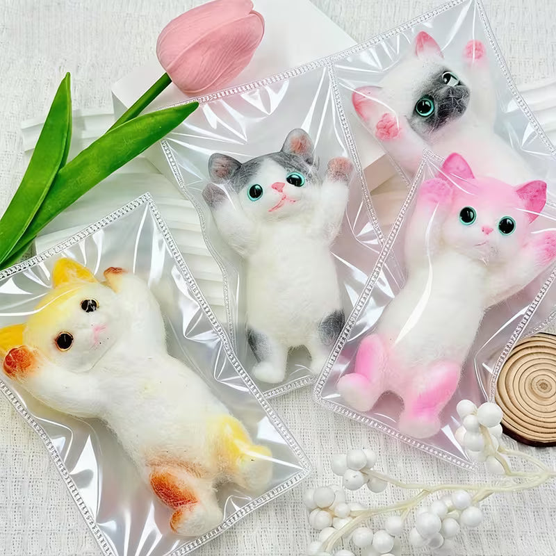 Hand Painted Cat Squishy Toys