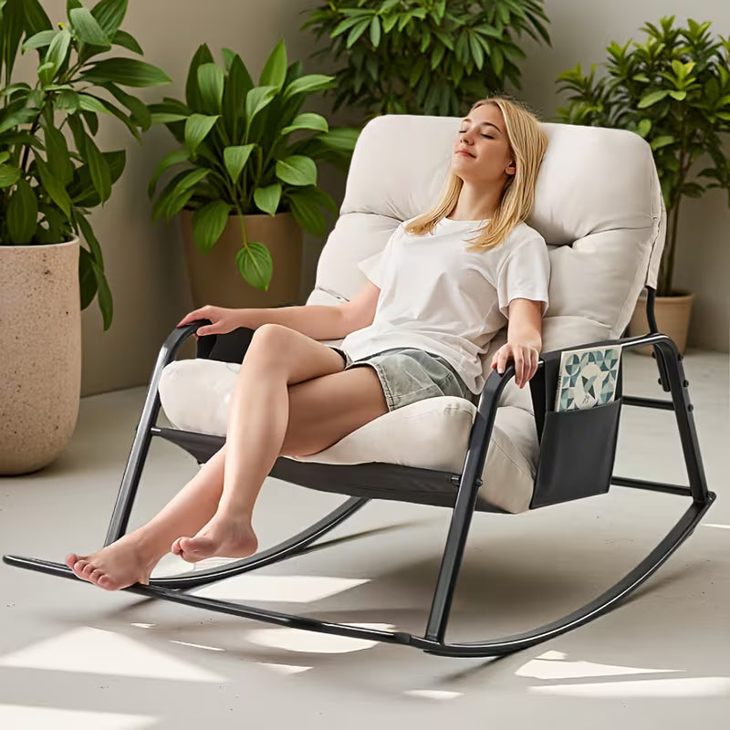 Extra Large Papasan Chair (1-Pack/2-Pack Available), Outdoor Patio Rocking Chair