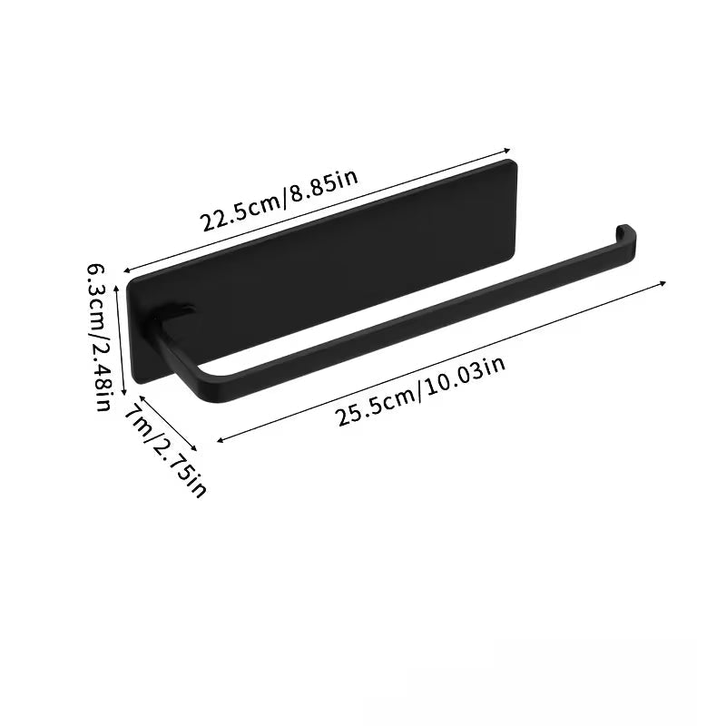 1pc Premium Paper Towel Holder, Modern Kitchen Towel Rack, Made of Sturdy Plastic, No Drilling