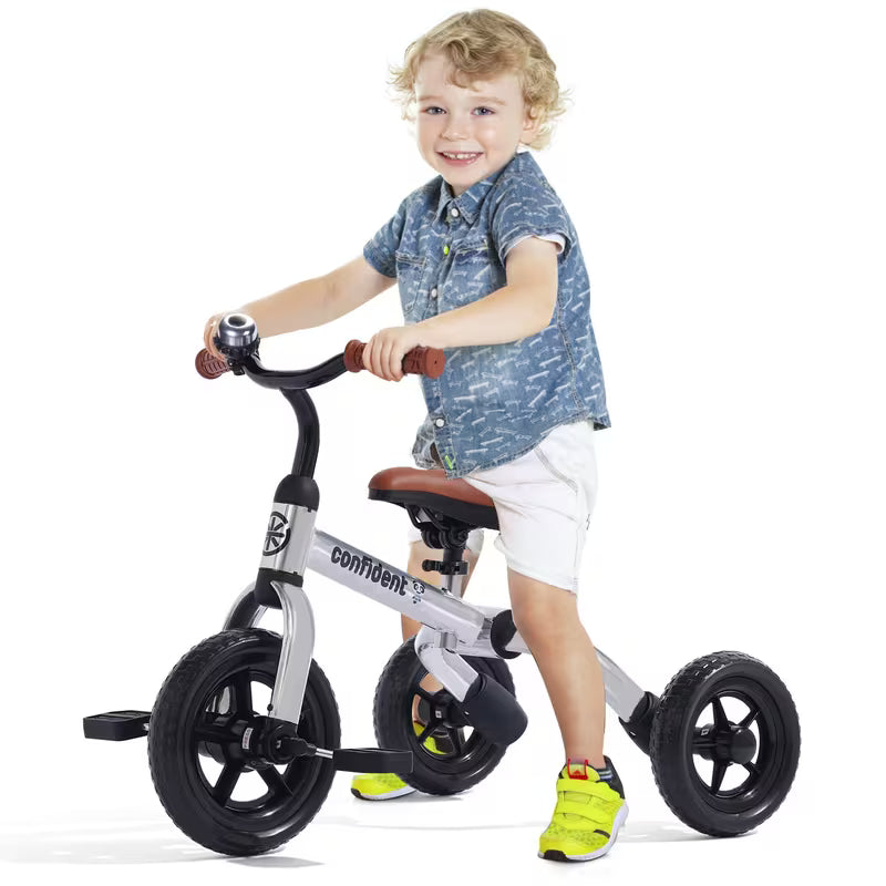 3-In-1 Tricycle for Toddlers Age 2+ Years Old Boys Girls with Detachable