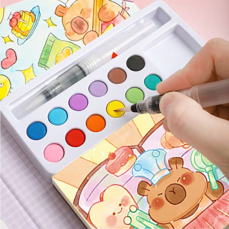Watercolor Coloring Book
