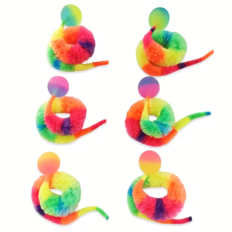 Cat Interactive Toys, Bouncy Ball Cat Toys - Interactive Polyester Set, Polyester, Random Color