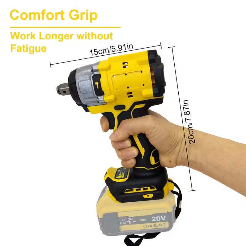 Cordless, 20V Power, Brushless Impact Wrench with 2 Variable Speeds