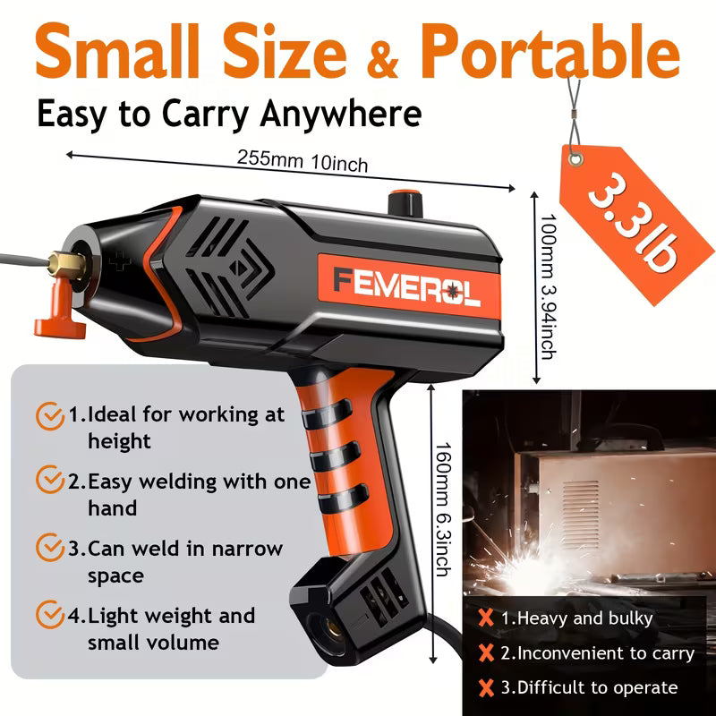 FEMEROL Welding Machine 110V Handheld Welder 120A Portable Stick Welder Hand Held Welder Machine