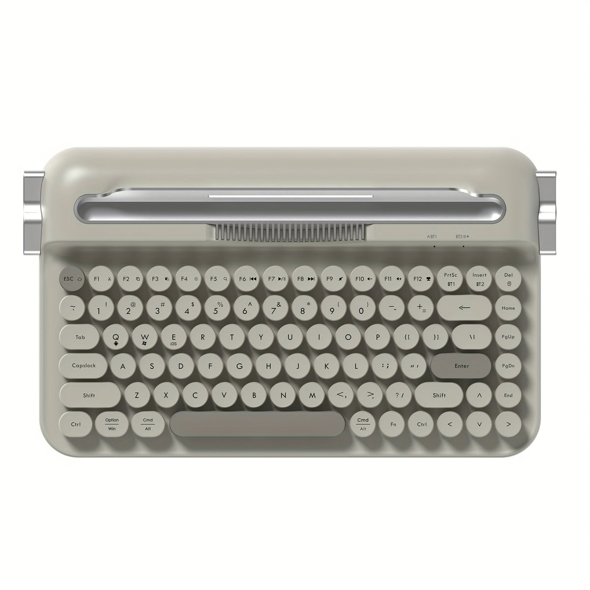 AJAZZ AF84 Wireless 2.4G Dual-mode Retro Keyboard Featuring a Fixed