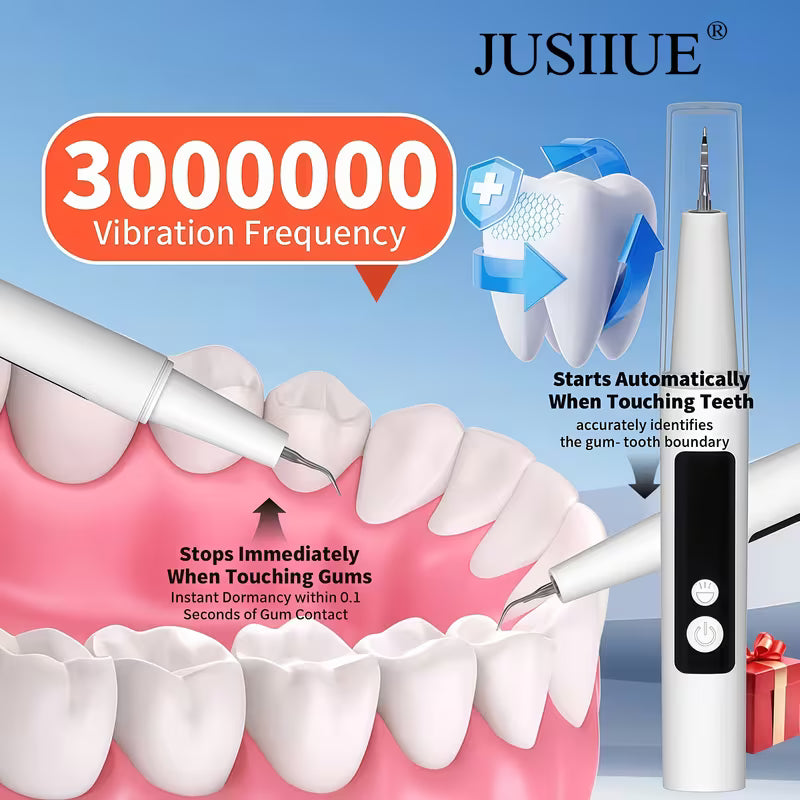 1 Set Of High-quality Dental Plaque Cleaner with Healthy Gums 4 Replaceable Brush Heads