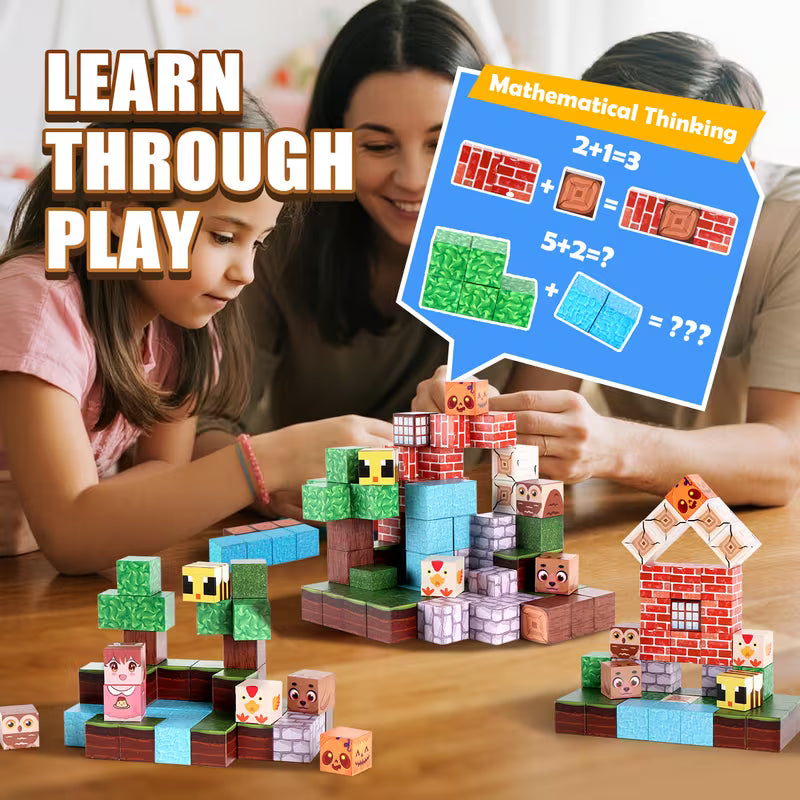 STEM Magnetic Blocks & Cubes · 100-Piece