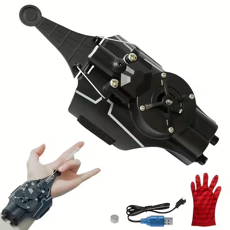 Spider Web Shooters Real, Spider Launcher Wrist Toy for Kids, 8ft Realistic Web Launcher