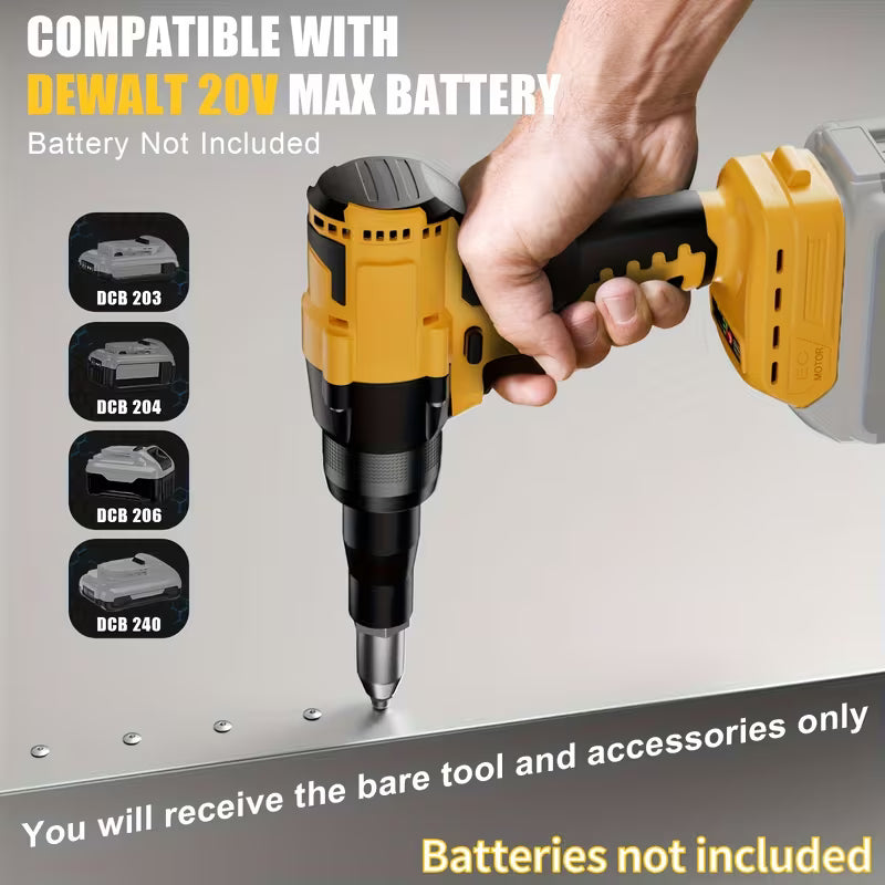 Suitable for Dewalt 20V Battery Pop Rivet Gun