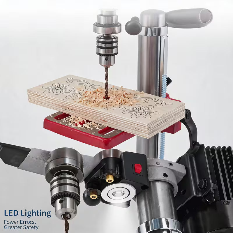 Inch Bench Drill Press, 5A Variable Speed Motor, Wood