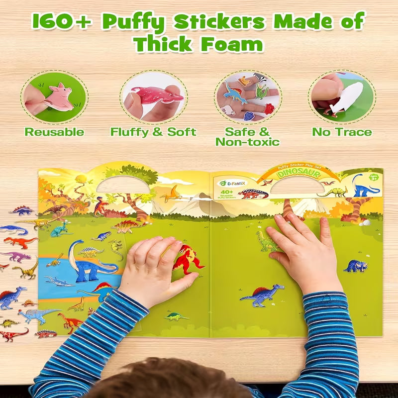 Puffy Sticker Book for Kids
