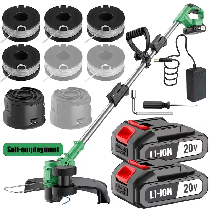 Weeder Trimmer Cordless Lawn Mower, Equipped with A Strong Endurance Lithium Battery