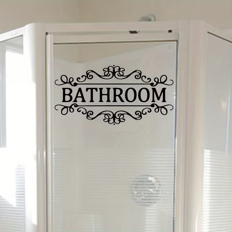 Vinyl Wall Decal Wall Art Sticker Creative Home Decor Bathroom Removable Cute Door Sticker