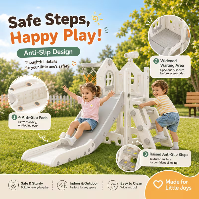 5-In-1 Christmas Tree Series Toddler Slide Set