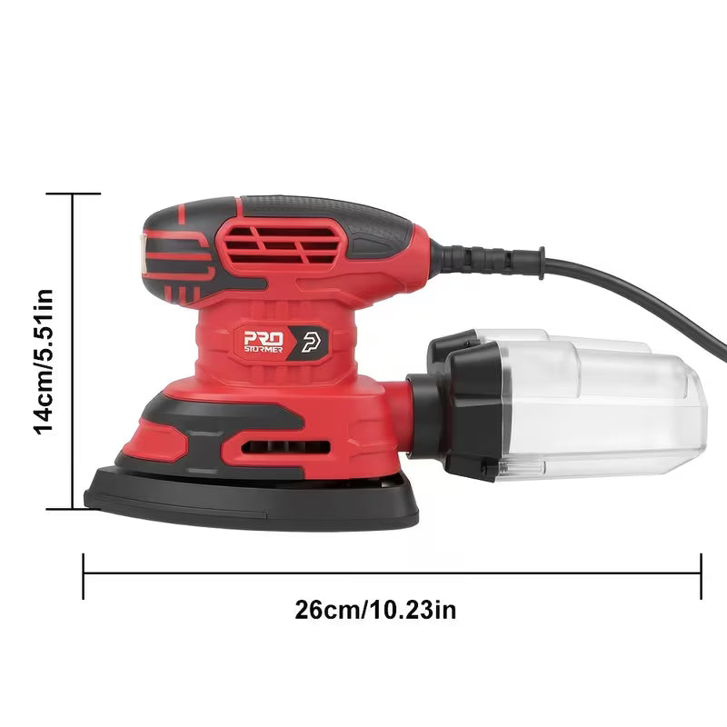 Wired Multifunctional Detail Sanding Machine, 13000 Rpm, With Transparent Dust Collection Box