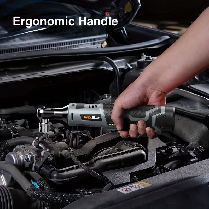 800N.m 1/2 Inch Cordless Electric Impact Gun+40N.m Electric Ratchet Wrench, Variable Speed Trigger