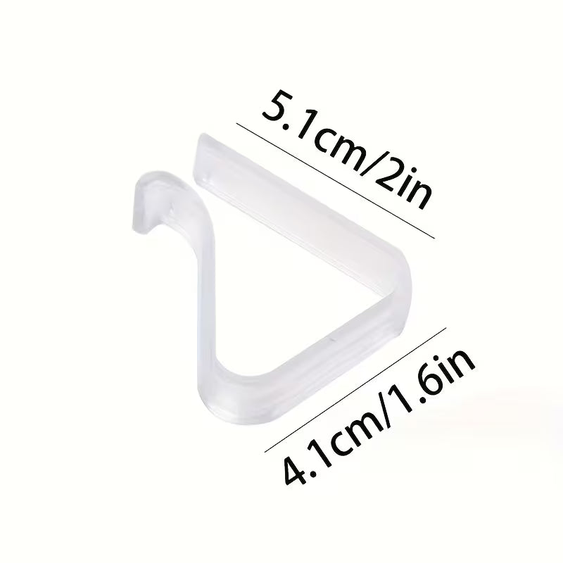 Clear Plastic Tablecloth Clips - 8/16pcs Tablecloth Fixtures Set, Plastic