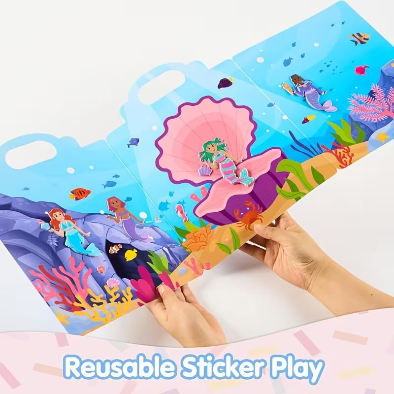 SYNCFUN 3-Piece 3D Foam Sticker Books
