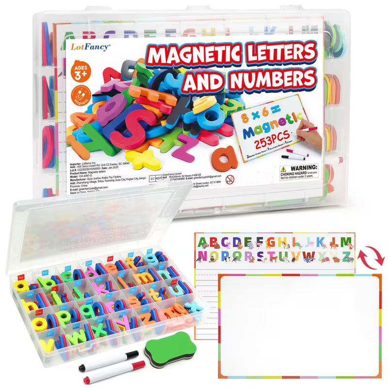 253-Piece Education Enlightenment Magnetic Stickers/alphanumeric