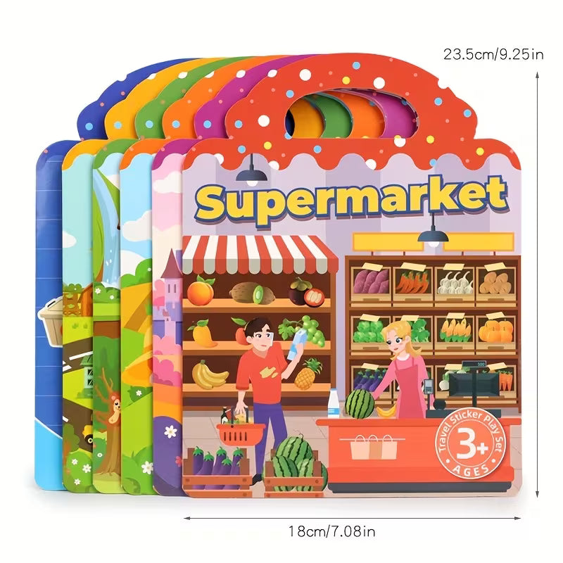 Reusable Sticker Book for Kids Paper