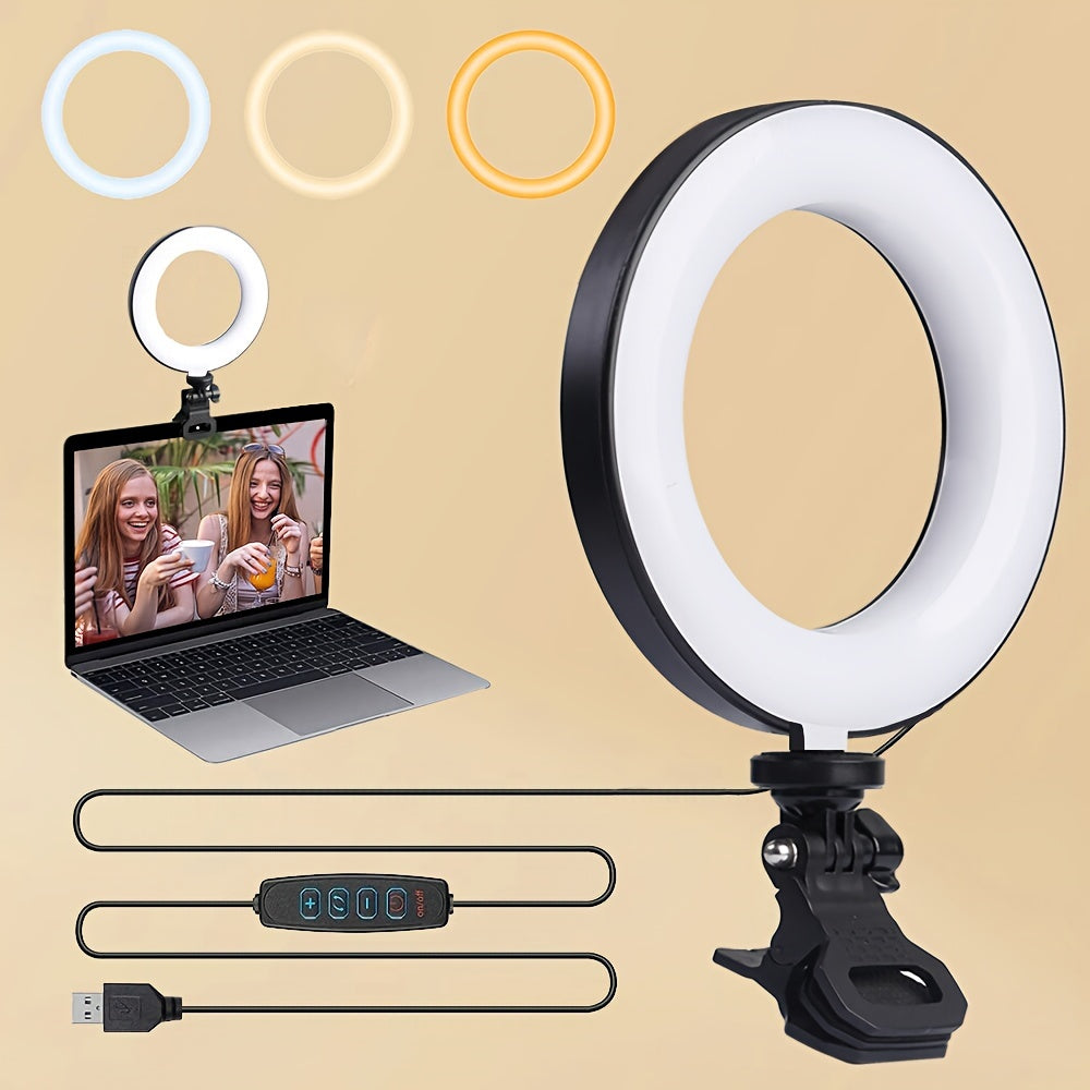 ZOMEI USB-Powered LED Ring Light Kit, Metal, Black