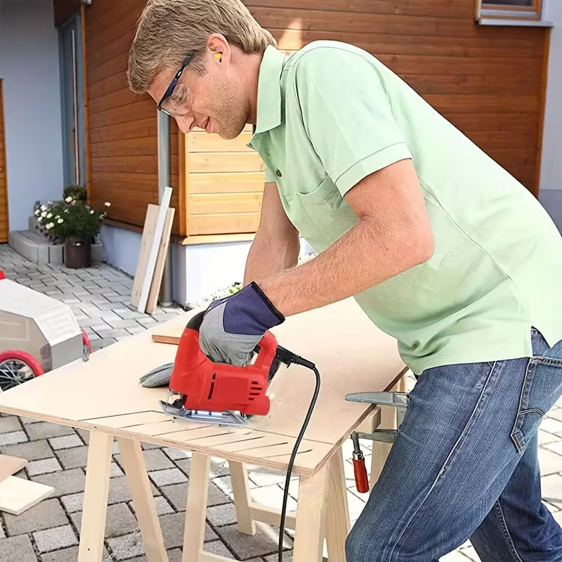 710W Jig Saw 3000RPM Corded Electric Jigsaw 6 Variable Speeds Jigsaw Tool Kit for Wood