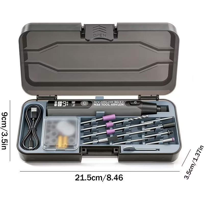 40-in-1 Rotary Tool Set, 6-speed Adjustment, USB Charging