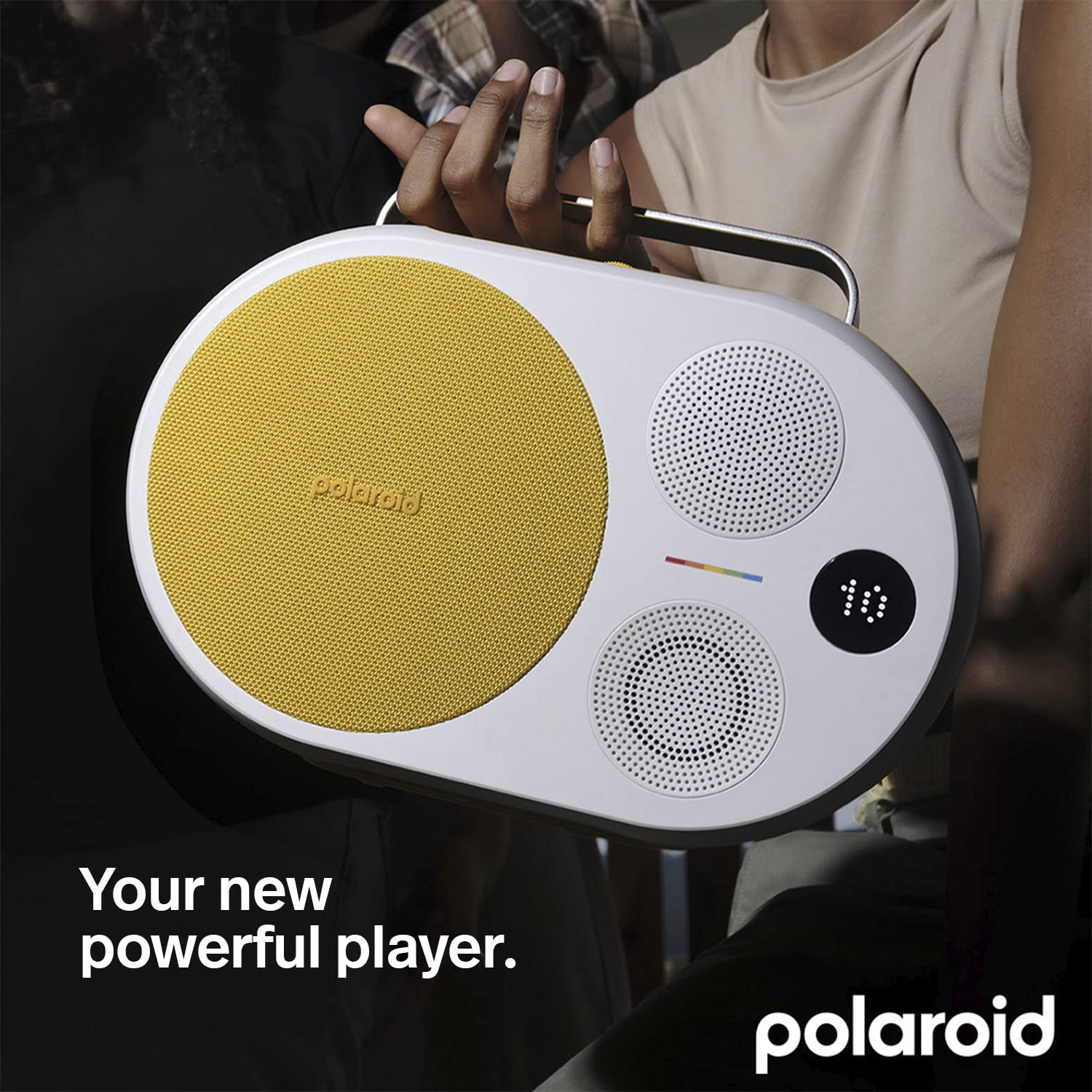 Polaroid P4 Music Player (Black) – Powerful Large Room Wireless, Black