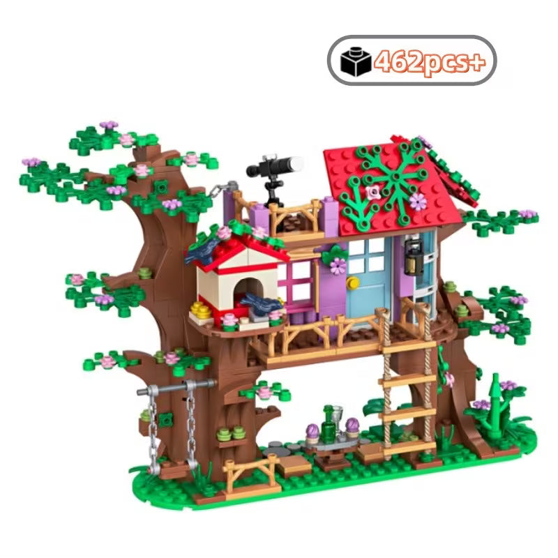 462-Piece City Friends Bird Tree House Building Blocks Sets MOC Garden