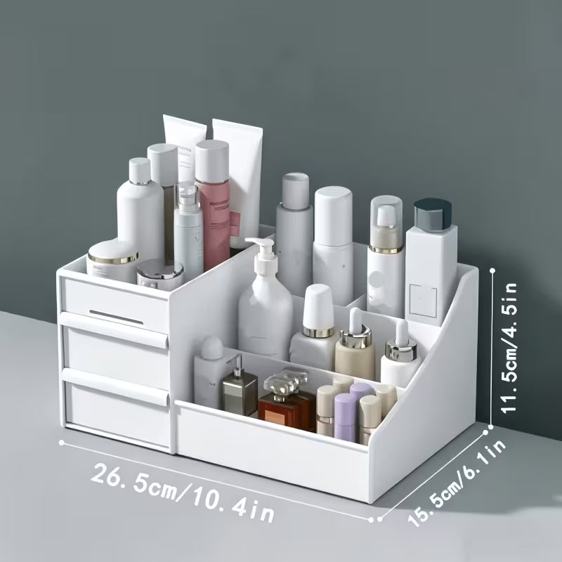 Drawer Style Makeup Storage Box Skincare Product Organizer, Desktop Cosmetic Organizer