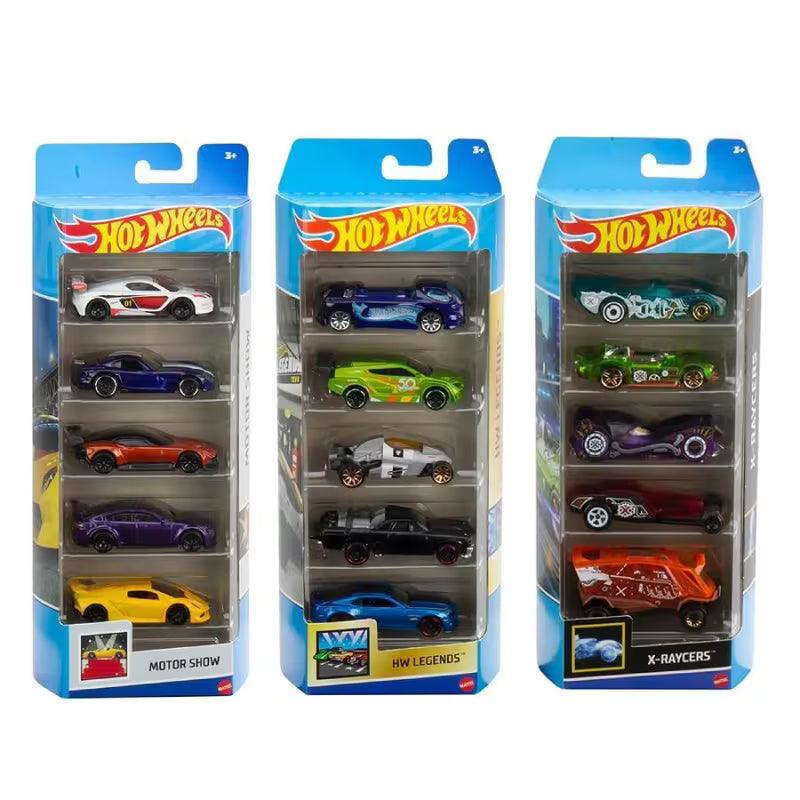 Mattel Hot Wheels 5-PACK (Bundle of Two, Contains