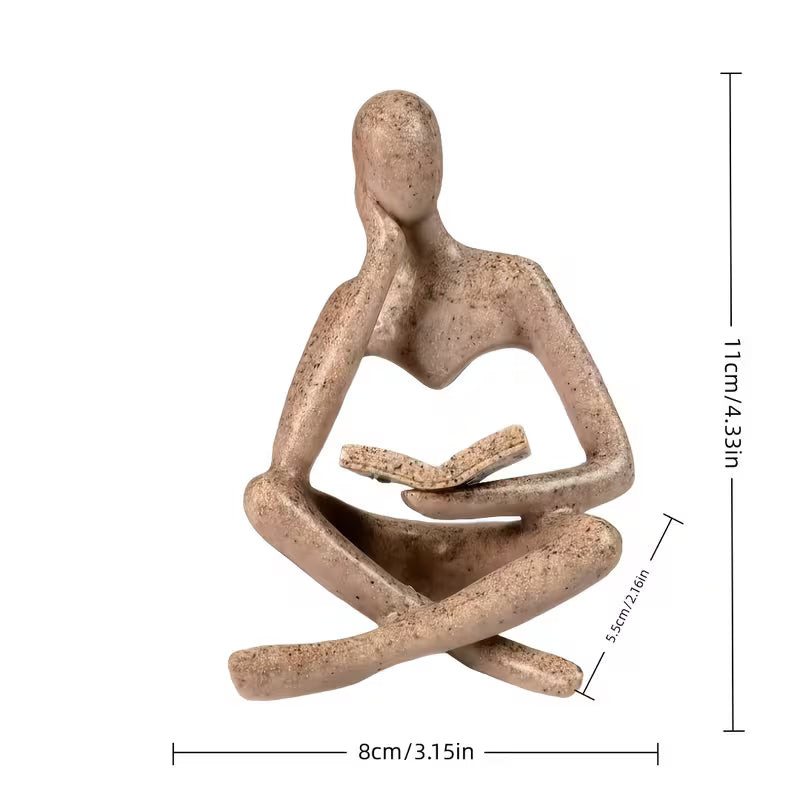 A Stylish Sandstone Resin Figure Set, Resin