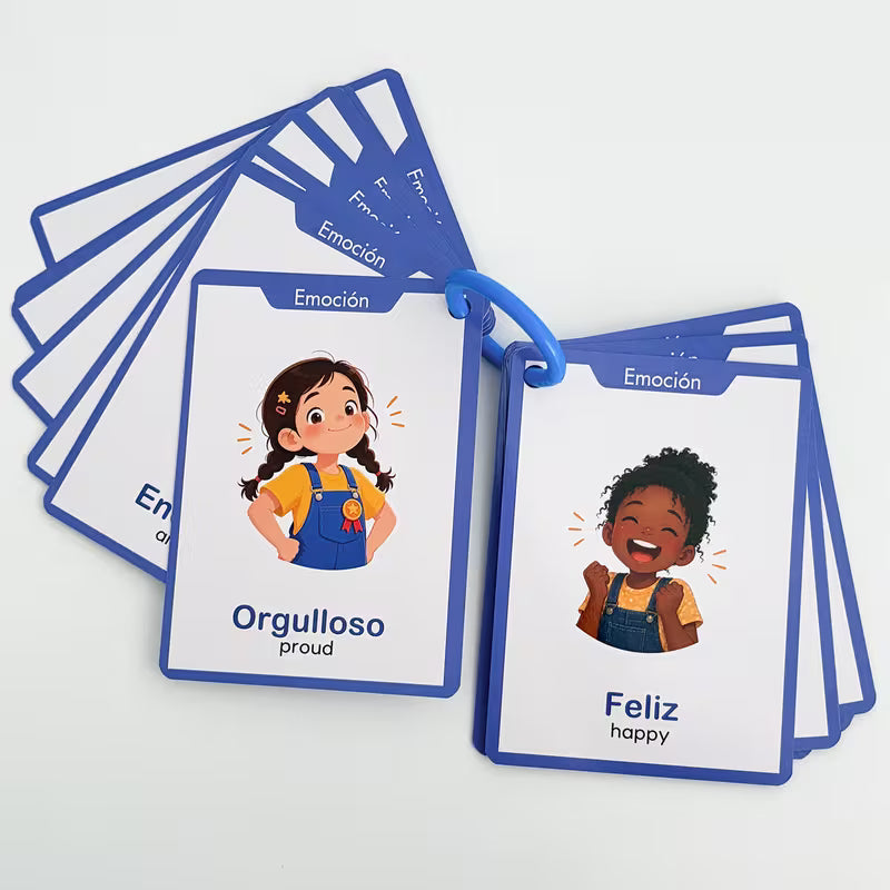 20 Cards 28 Words Emotions Vocabulary Flash Cards