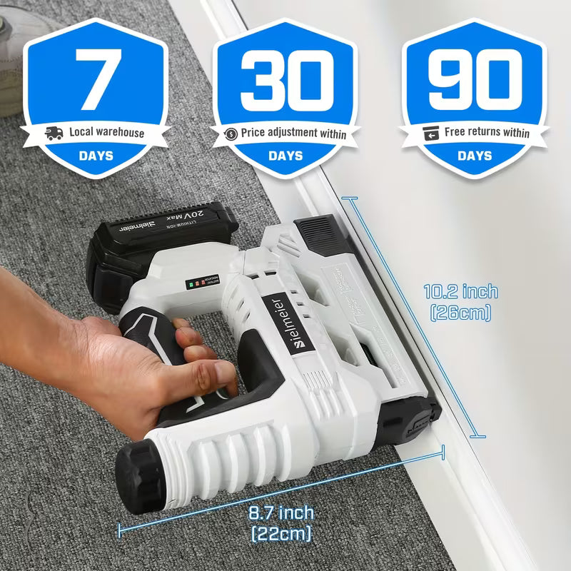 Bielmeier 20V/4V Cordless 2-in-1 Stapler/Brad Nailer, Brad Nailer Without Compressor And Cord