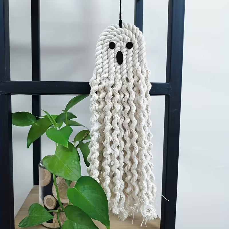 1pc/2pcs Boho Hand- Hanging Decor - U-Shaped Polyester Spooky Window & Wall Pendants
