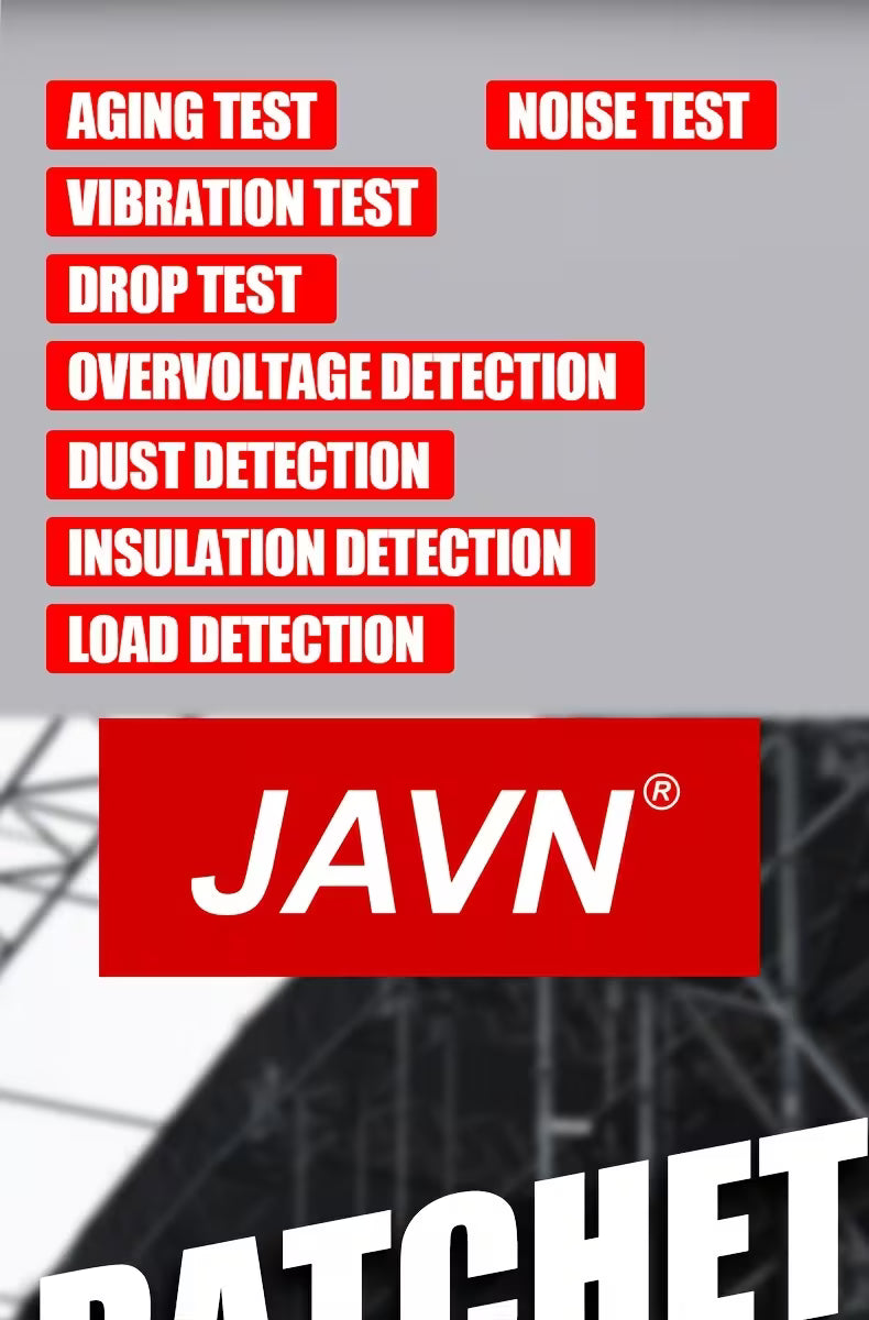 1 Set JAVN 12V Electric Wrench, 45NM 3/8'' Ratchet Wrench, Removal Screw Nut Car Repair Tools