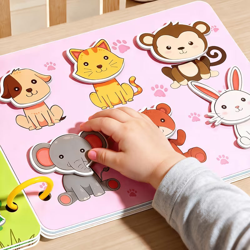 Interactive Quiet Book with Stickers