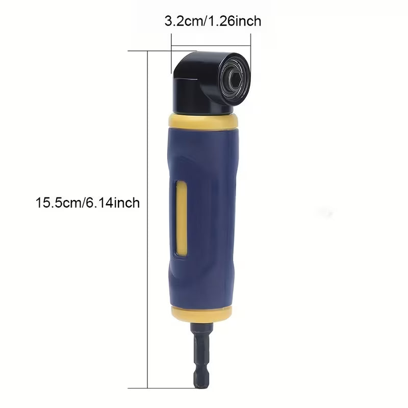 ASDTODW 90° Right Angle Drill Driver with Ergonomic Blue & Yellow Handle