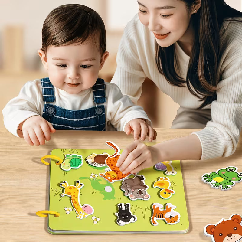 Interactive Quiet Book with Stickers