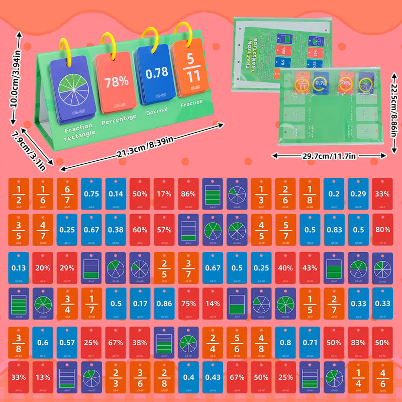 Fraction Flip Chart Math Manipulatives