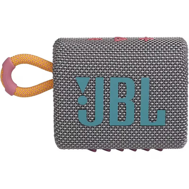 JBL Go 3 Portable Mini Bluetooth Speaker (Grey) - Big Audio & Punchy Bass in a Pocket-Size