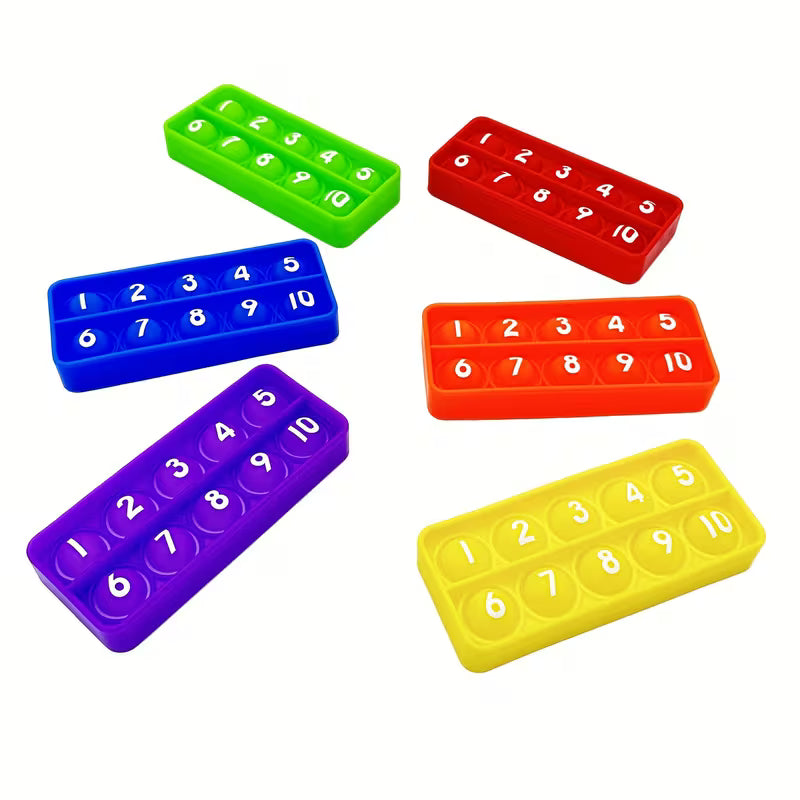 Ten Frames Math Pop Games Toy for Kids