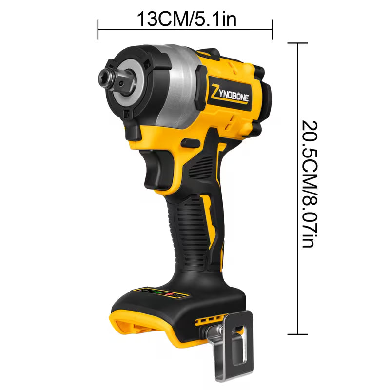 1/2 Impact Wrench, Suitable for Dewalt 20V Battery Cordless Brushless Impact Wrench