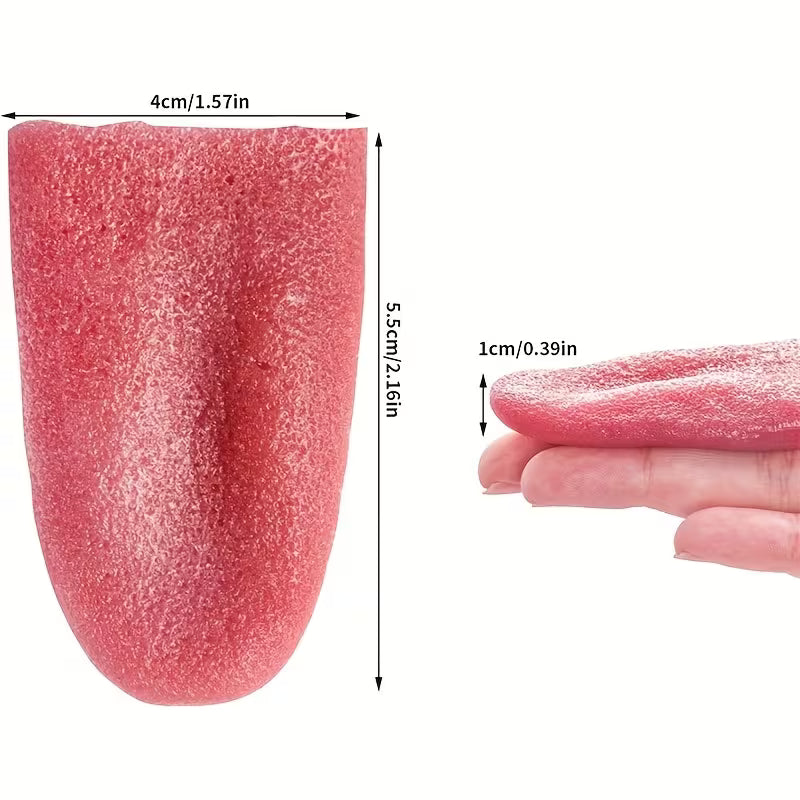 Halloween Props Realistic Artificial Tongue Gross Jokes Prank Magic