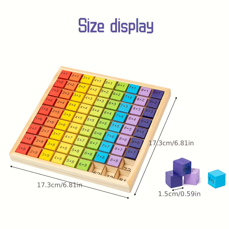 Wooden Multiplication Table