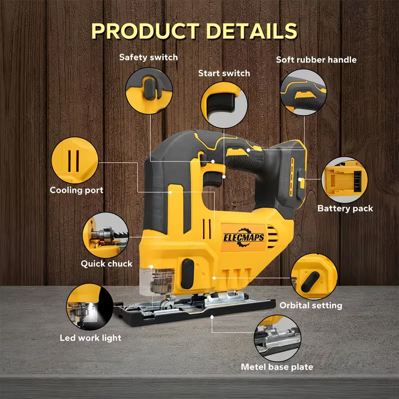 Brushless Cordless Jigsaw, Wood