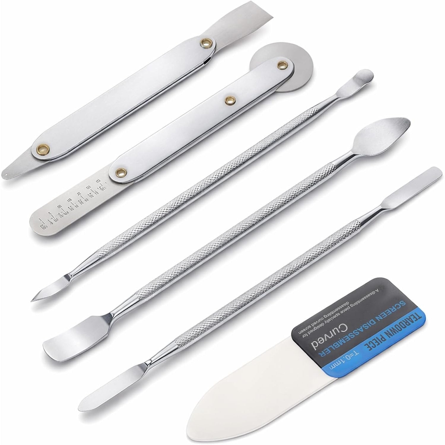Metal Spudger Pry Tool Kit, Stainless Steel Phone Repair Tool Set, Metal
