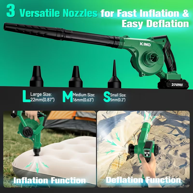 KIMO 20V Brushless Cordless String Trimmer & Leaf