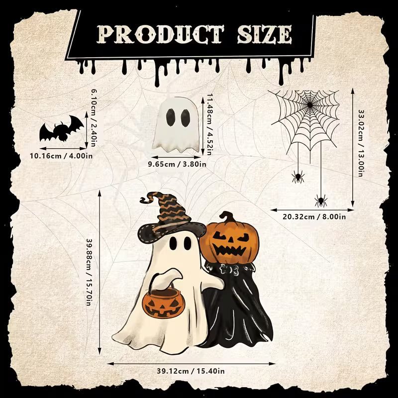 23pcs Halloween Garage Door Magnets, Pumpkin Bat Decals for Home Party Garage Door Car Decor